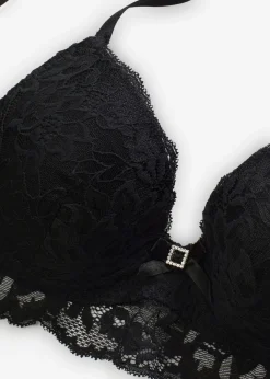 bonprix bonprix Sujetador con encaje delicado Negro Hot