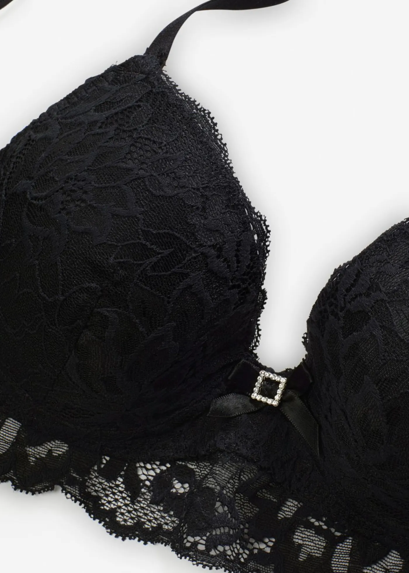 bonprix bonprix Sujetador con encaje delicado Negro Hot