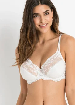 bonprix bonprix Sujetador con encaje fino (2 unidades) blanco-champán Sale