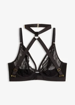 bonprix bonprix Sujetador con gargantilla desmontable Negro Clearance
