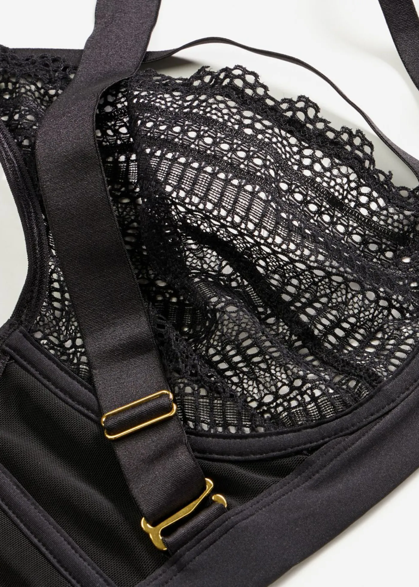 bonprix bonprix Sujetador con gargantilla desmontable Negro Clearance