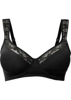 bonprix bonprix Sujetador con tirantes acolchados negro-crudo Sale