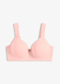 bonprix bonprix Sujetador con tirantes acolchados Rosa seda Sale