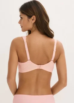 bonprix bonprix Sujetador con tirantes acolchados Rosa seda Sale