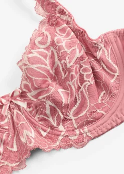 bonprix bonprix Sujetador con tirantes acolchados sorbete de frutos rojos/blanco lana Online