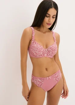 bonprix bonprix Sujetador con tirantes acolchados sorbete de frutos rojos/blanco lana Online