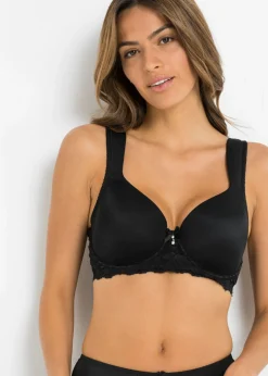 bonprix bonprix Sujetador con tirantes acolchados Negro Outlet