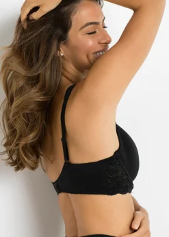 bonprix bonprix Sujetador con tirantes acolchados Negro Outlet
