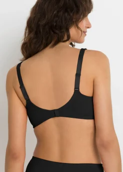 bonprix bonprix Sujetador de camiseta con tirantes acolchados Negro Hot