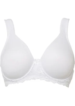 bonprix bonprix Sujetador de camiseta con tirantes acolchados Blanco