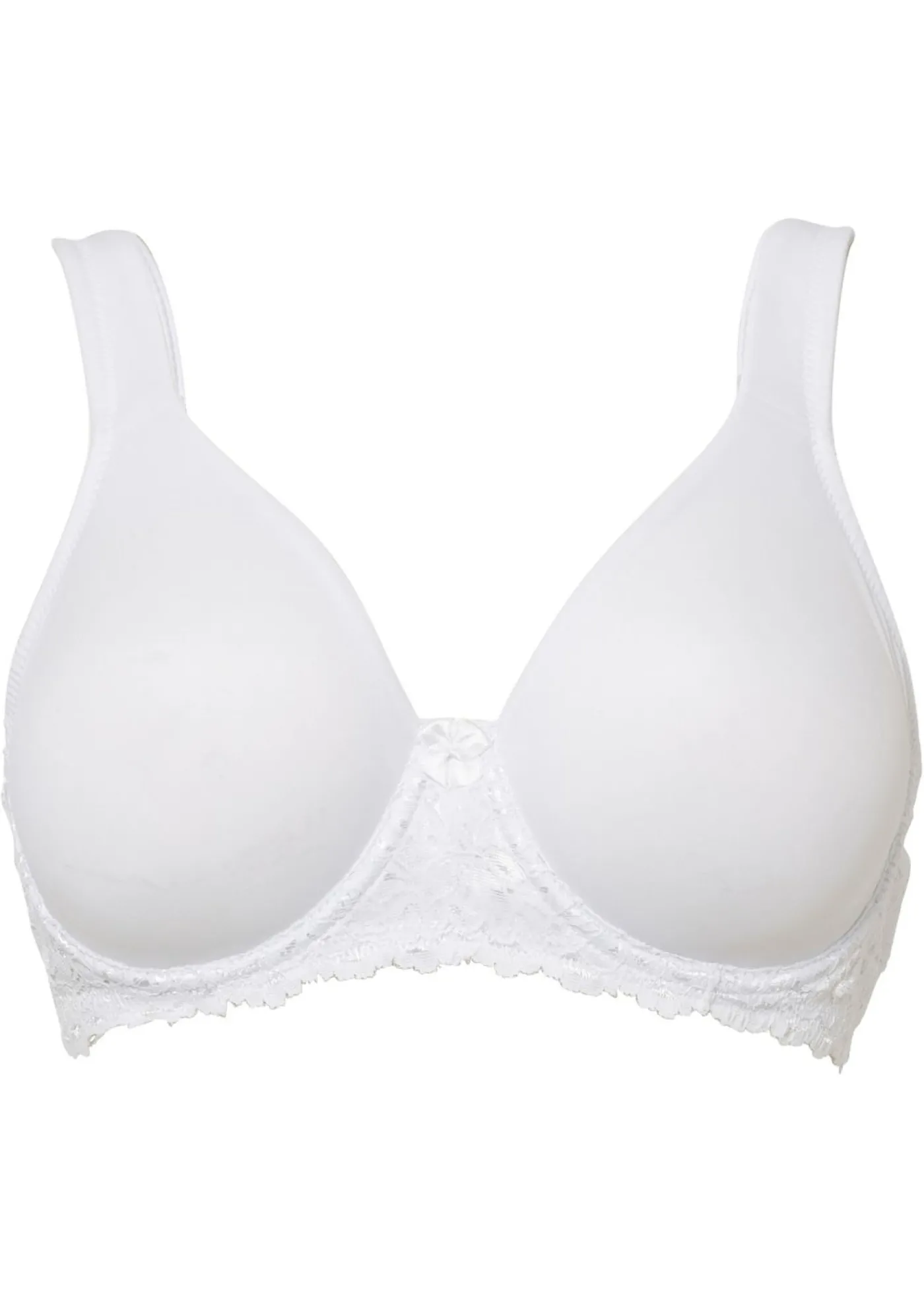 bonprix bonprix Sujetador de camiseta con tirantes acolchados Blanco
