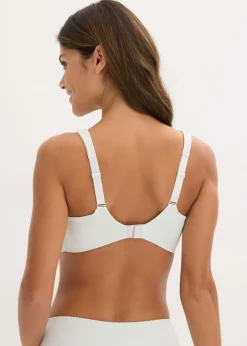 bonprix bonprix Sujetador de camiseta con tirantes acolchados Azul-crema
