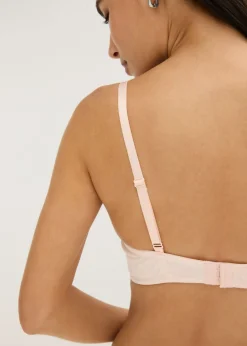 bonprix bonprix Sujetador de cierre frontal, sin aros, con algodón orgánico (2 unidades) rosa seda-gris claro jaspeado-blanco Clearance