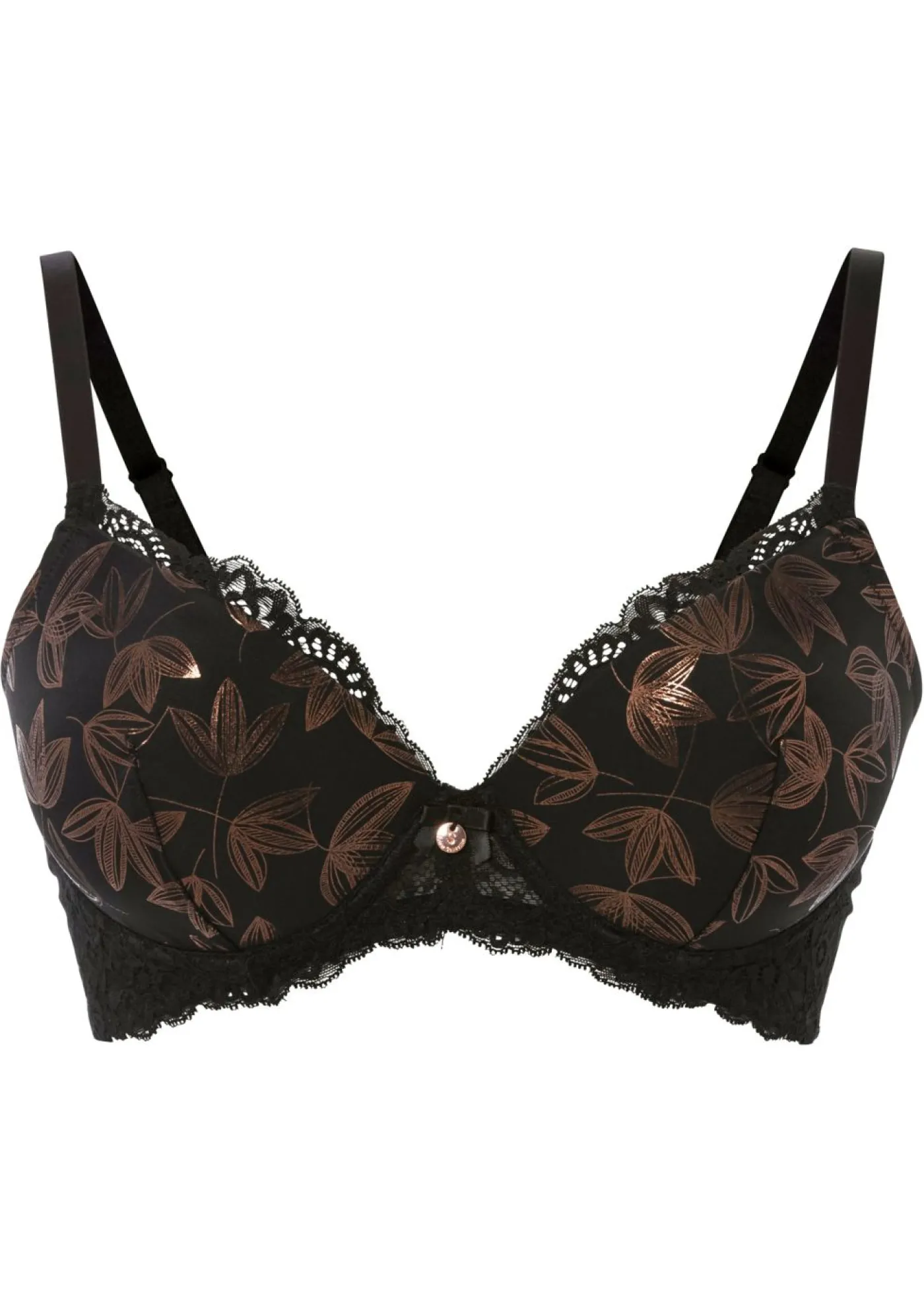 bonprix bonprix Sujetador de copa Negro-cobre New
