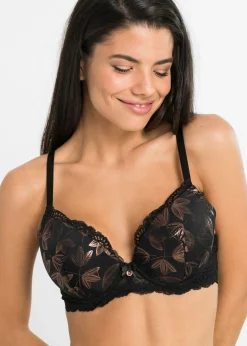 bonprix bonprix Sujetador de copa Negro-cobre New