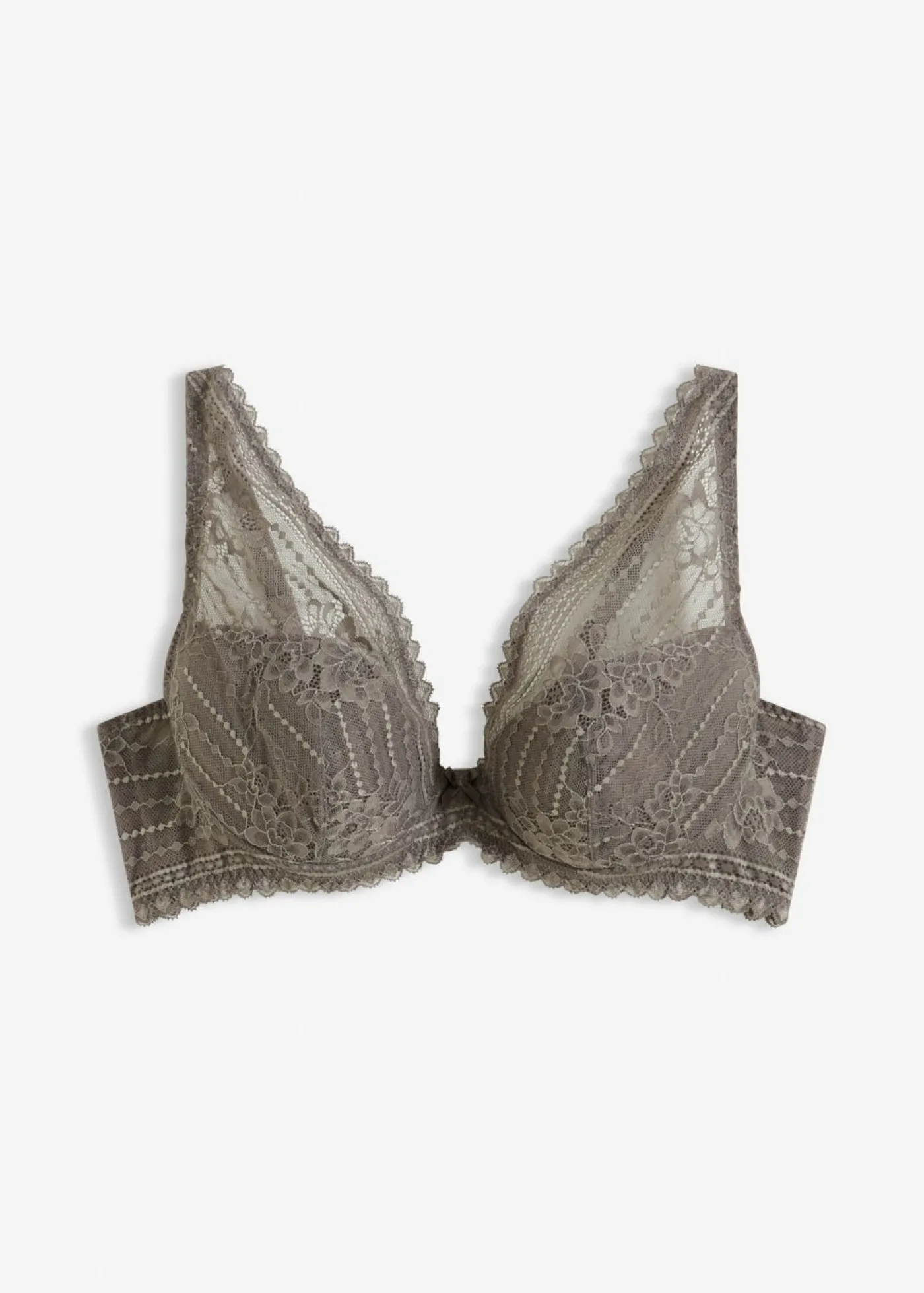 bonprix bonprix Sujetador de encaje delicado Gris granito Clearance