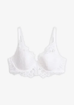 bonprix bonprix Sujetador de encaje elegante Blanco Discount