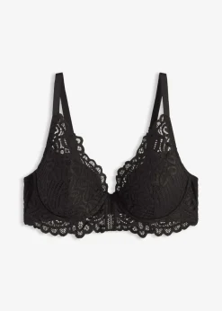 bonprix bonprix Sujetador de encaje elegante Negro Hot