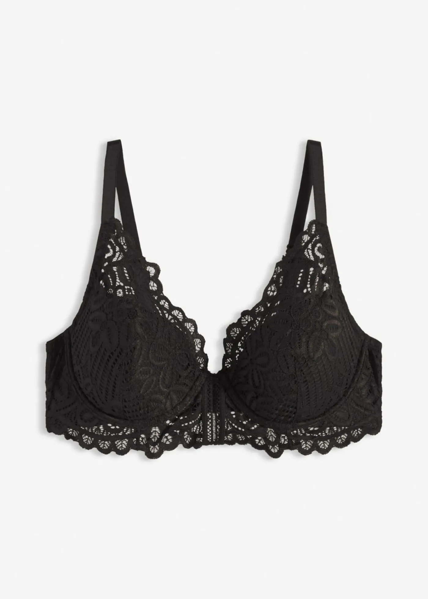 bonprix bonprix Sujetador de encaje elegante Negro Hot