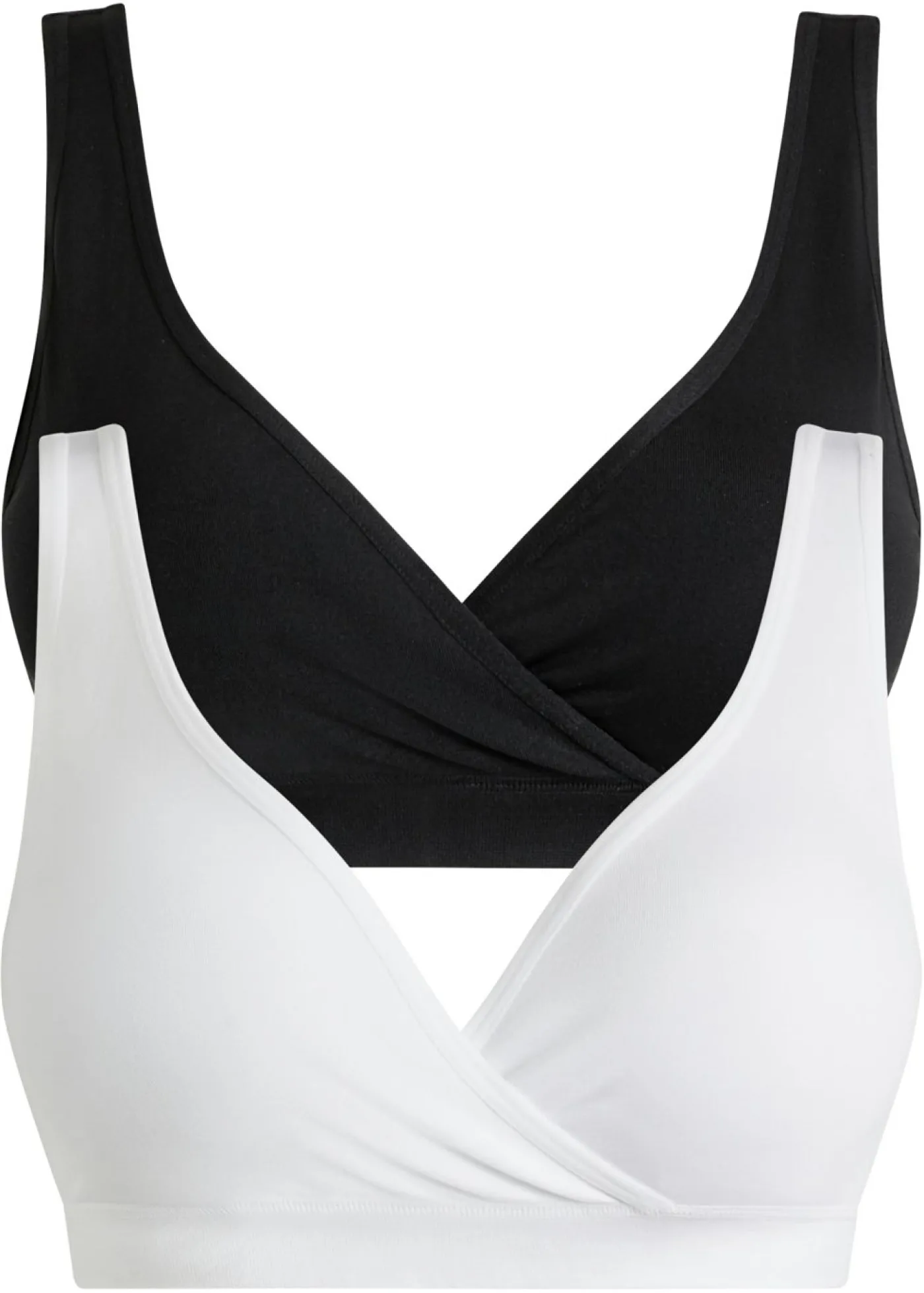 bonprix bonprix Sujetador de lactancia Negro-blanco Sale