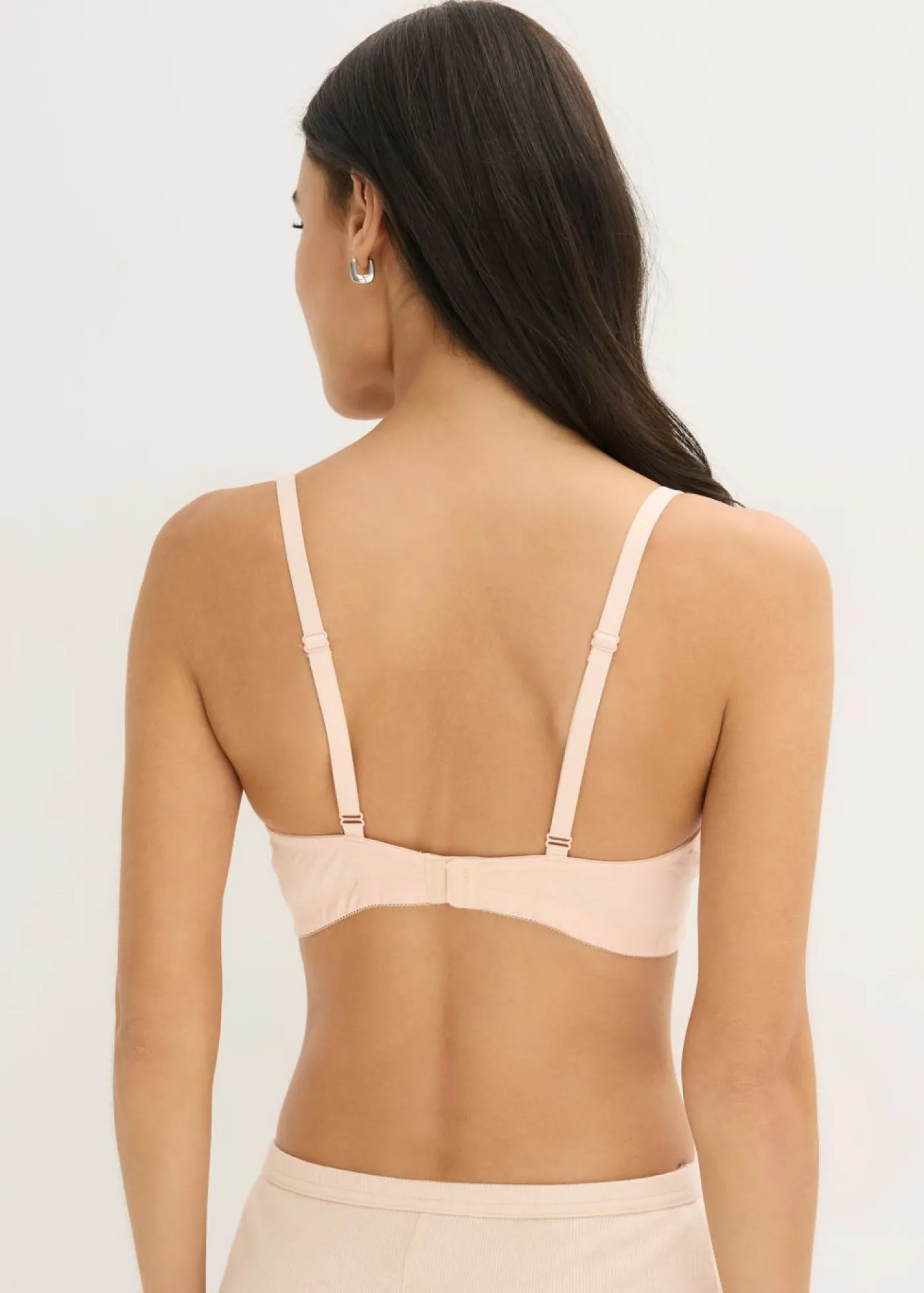 bonprix bonprix Sujetador de lactancia sin aros con algodón orgánico (2 unidades) Negro-blanco Sale