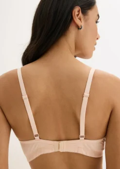 bonprix bonprix Sujetador de lactancia sin aros con algodón orgánico (2 unidades) Rosa seda + gris claro jaspeado Online