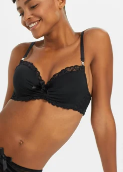 bonprix bonprix Sujetador de poliamida reciclada Negro