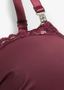 bonprix bonprix Sujetador de poliamida reciclada rojo burdeos Sale