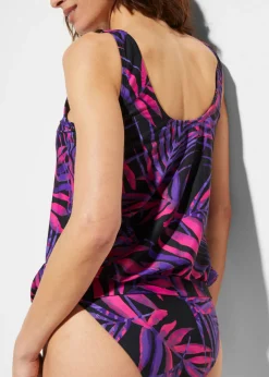 bonprix bonprix Sujetador de tankini Negro-lila estampado Outlet