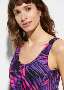 bonprix bonprix Sujetador de tankini Negro-lila estampado Outlet