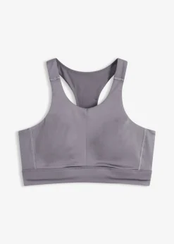 bonprix bonprix Sujetador deportivo con espalda nadadora y sujeción ligera granito Best