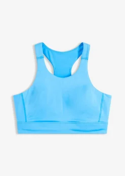 bonprix bonprix Sujetador deportivo con espalda nadadora y sujeción ligera azul brillante