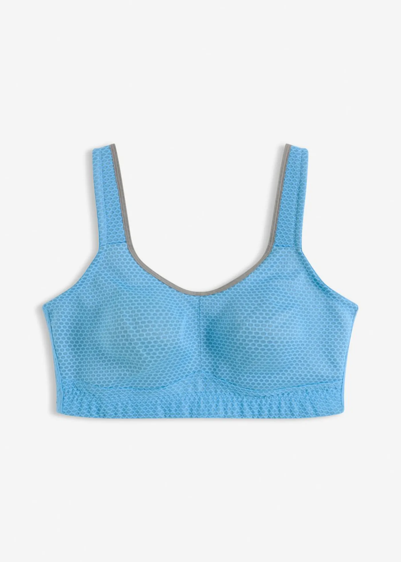 bonprix bonprix Sujetador deportivo con gran sujeción Gris granito/azul brillante Outlet