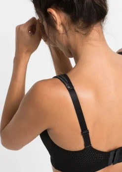 bonprix bonprix Sujetador deportivo con gran sujeción Negro Hot