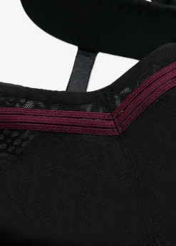 bonprix bonprix Sujetador deportivo con gran sujeción Negro/morado intenso Online