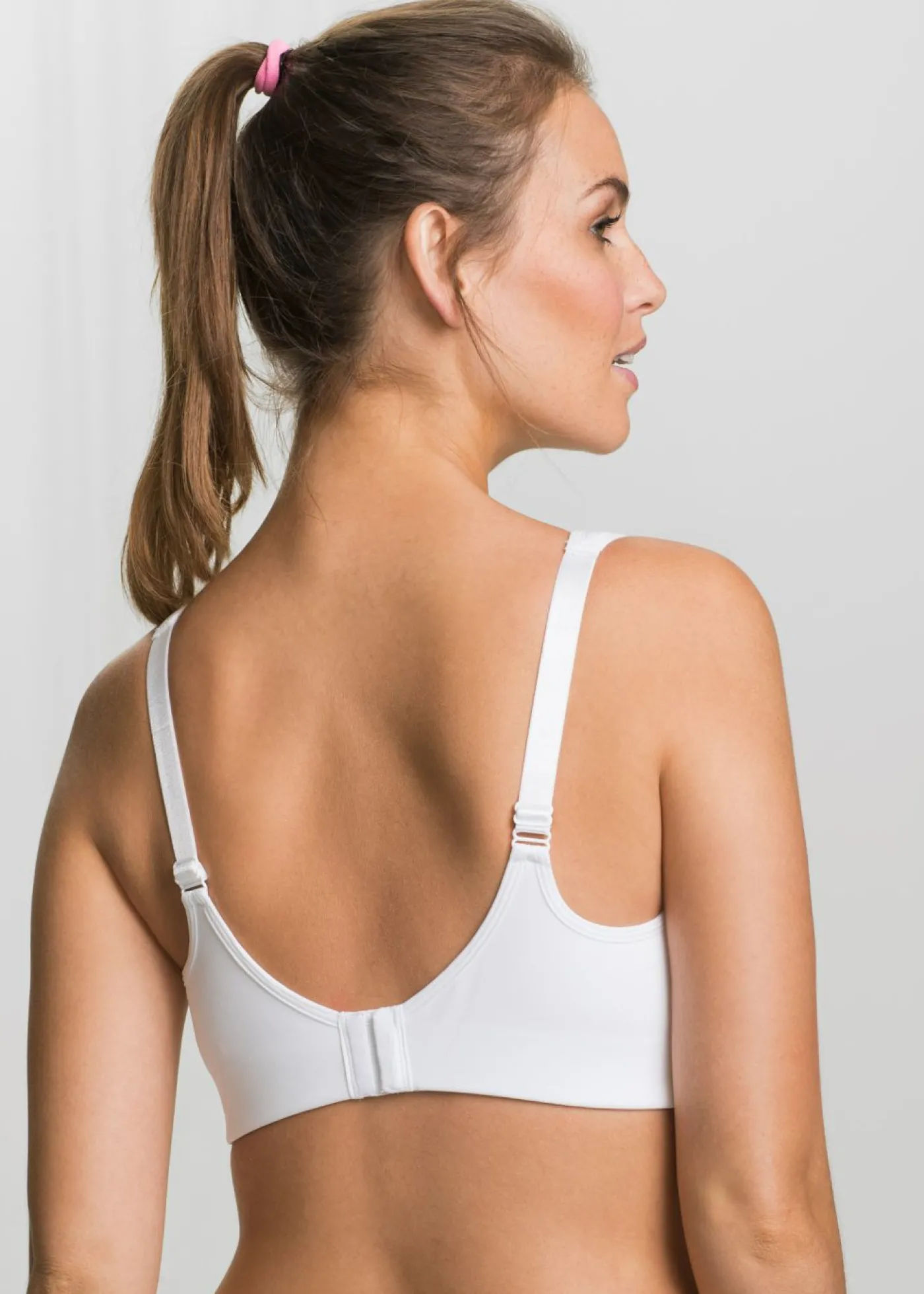 bonprix bonprix Sujetador deportivo con sujeción media Blanco