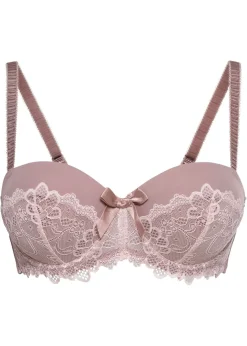 bonprix bonprix Sujetador estilo balconette con aros Rosa empolvado Sale