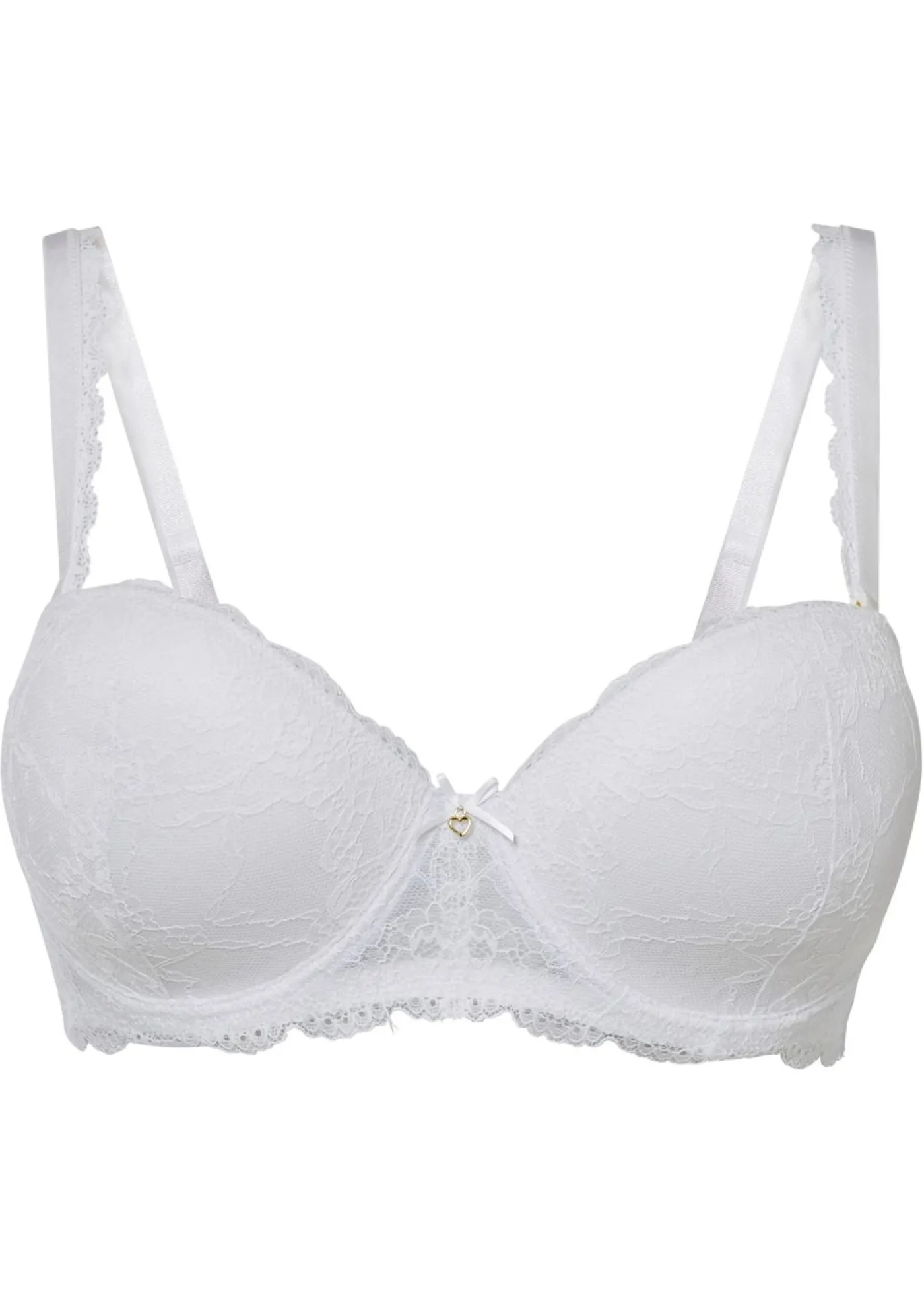 bonprix bonprix Sujetador estilo balconette con aros Blanco