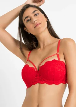 bonprix bonprix Sujetador estilo balconette con aros Rosa fresa