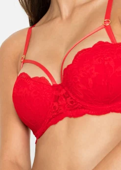 bonprix bonprix Sujetador estilo balconette con aros Rosa fresa