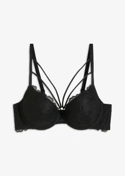 bonprix bonprix Sujetador push-up con aros Negro Discount