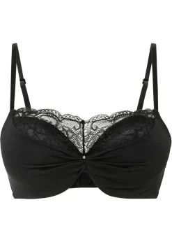 bonprix bonprix Sujetador push-up con detalles de pedrería Negro