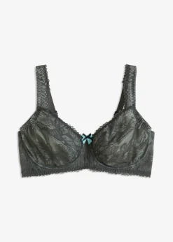 bonprix bonprix Sujetador reductor con aros antracita-verde Outlet
