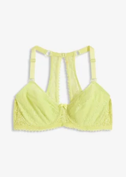 bonprix bonprix Sujetador reductor con encaje delicado Verde menta