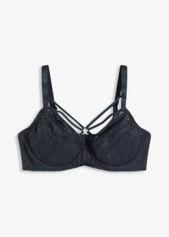 bonprix bonprix Sujetador reductor con encaje delicado Azul intenso