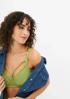 bonprix bonprix Sujetador reductor con encaje de filigrana Esmeralda Hot