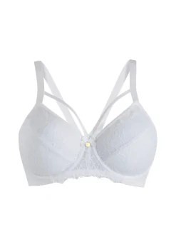 bonprix bonprix Sujetador reductor con encaje delicado Blanco Sale