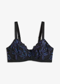 bonprix bonprix Sujetador reductor con hilo brillante multicolor Negro Discount