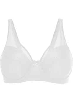 bonprix bonprix Sujetador reductor con malla Blanco Hot