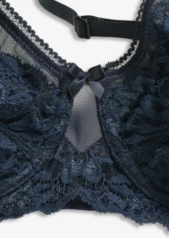 bonprix bonprix Sujetador reductor con tirantes acolchados Azul intenso Outlet